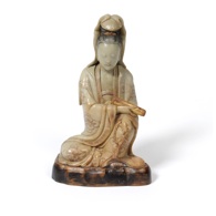 17th/18th Century Chinese Soapstone Figure of Guanyin.